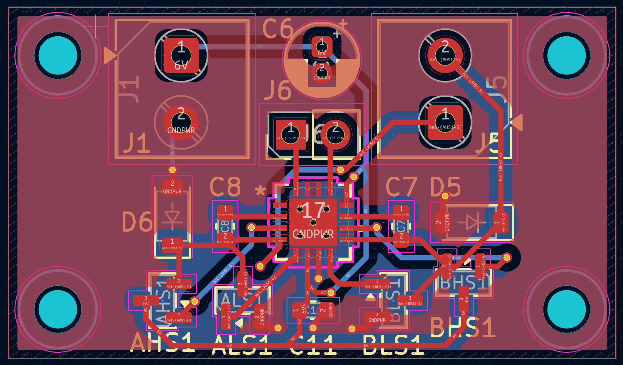 H-Bridge PCB for Search and Rescue Robot